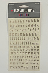 Mrs. Grossman’s Gold Lower Case Letter ABC Alpabet New in Pack 2 Sheets
