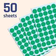2000 Pack, 3/4″ Round Dot Stickers Circle Labels – Green
