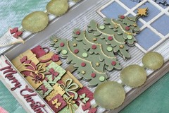 Dusty Attic Scene Mixed Chipboard – Christmas Tree with Shadow Box, DA3200
