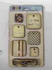 We R Memory Keepers Tag-Line Venetian-Sky-MyOne & Only Best Friend Scrapbooking
