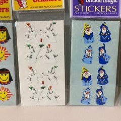 Stickermagic Stickers Set Birthday Smiley Ghosts Wizards Lips