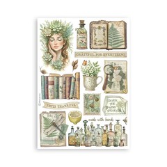 Stamperia A5 Washi Pad- Herbarium Silvae, SBW27