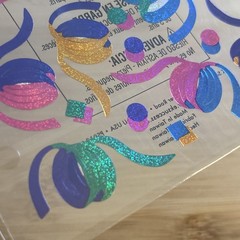 Sticko Stickers CONFETTI Party Streamers Prism Colorful Birthday