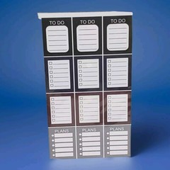 Staples TO DO Mini Stickers, 4 in x 7.1 in Package of 48 pieces new