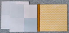 Lot of Baby Paper, Stickers, Ribbon for Card Making Scrapbooking Journaling