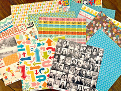October Afternoon Midway Scrapbook Kit 1 2012 Rare Vintage Carnival Lot (76)