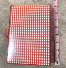 Vintage Stickopotamus Gingham Sticker Binder Book Zipper Pouch Stickers Sheets!