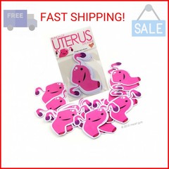 I Heart Guts Bunch of Uterus Stickers – 15-Pack Vinyl Uterus Stickers for Endome