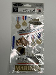 Jolee’s Sticko EK Success Scrapbooking Embellishments Lot Military Wedding.