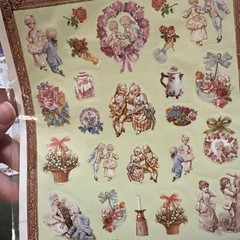 Vintage Sticker King Scrapbooking Victorian Style