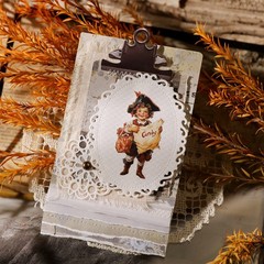 Halloween 2 Small Rub On Transfers Stickers Witch Crafts for Paper Wood Fabric