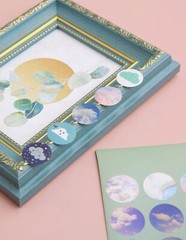 Cute cloud stickers 3sheets 144 Stickers