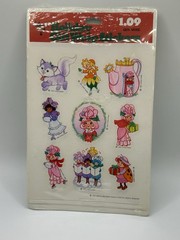 Vintage Rose Petal Place Stickers New In Package Christmas Holiday Hallmark 1983