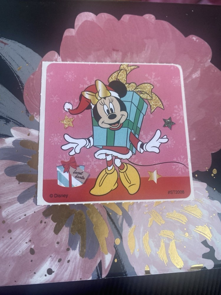 Minnie Mouse Christmas Theme Sticker Module 2.5” Inches Smile Makers