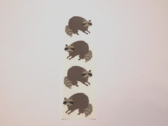 Mrs. Grossman’s Lot of 1 Strip ~Racoon~ 20th Anniversary Stickers RARE HTF