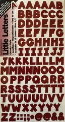 DEEP RED 7/16” CHUNKY ALPHABET Stickers(2 sheets)Making Memories •Letter•Numbers