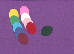 OVAL small die cuts scrapbook cards