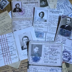 20+piece vintage style￼ID card ) Lot Junk Journal Ephemera read description