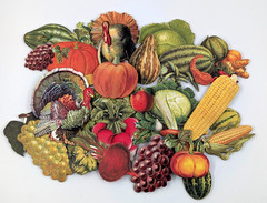 Anna Griffin 20 Pc – Retro FALL THANKSGIVING Stickers | Plus SHIPPING DEAL!!!!