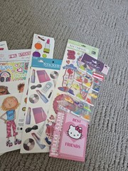 Vintage Stickers, Scrapbooking Stickers Girls Night Out Lot.