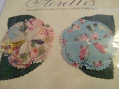 NEW Webster’s Pages FLORETTES Country Estate fabric flowers ***FLAWED*** FLF05