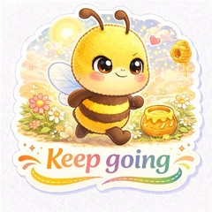 Bee Positive Sticker Pack Cute Kawaii Motivational Bee Stickers 12 Bundle