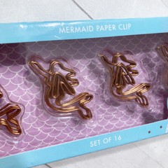 Mermaid Paper Clips Copper Large Designer Fashion Planner Accessory Bookmark