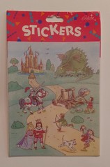 Vintage 1993 Gibson Greetings Dragon Fantasy Sticker Sheets Sealed New In Pack