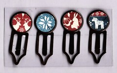 Graphic45 LET’S GET COZY #104 Antique Copper (4) Metal Clips HANDMADE