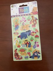 Vintage Sandylion WINNIE THE POOH & Friends, gardening themed stickers- 2 Sheets