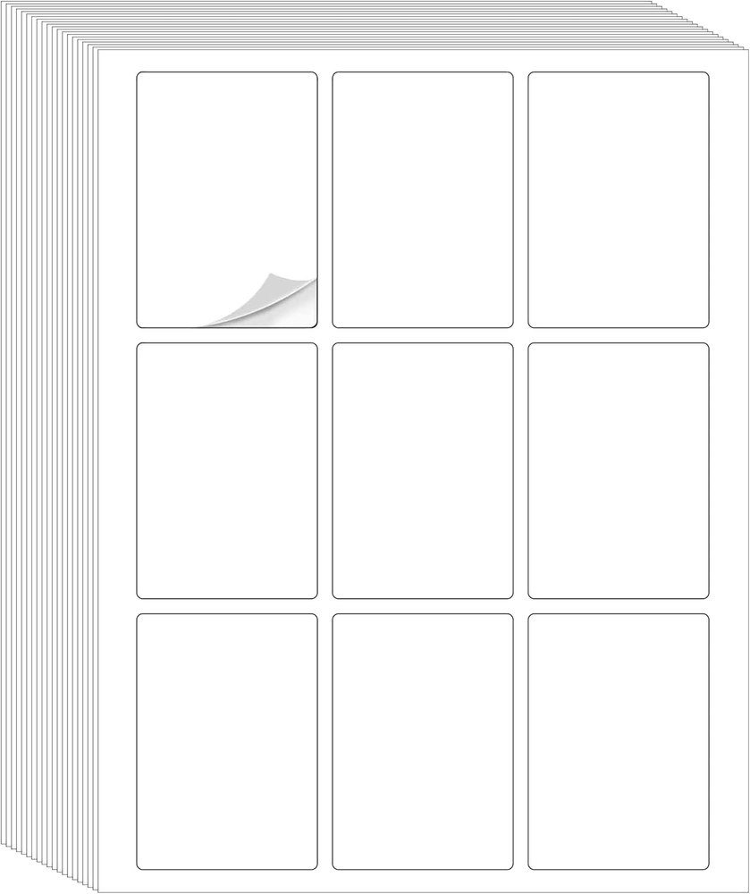 Blank Stickers for Playing Cards – Print Your Playing Cards – 216 Labels Sticker
