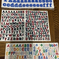 Creative Memories Letter Alphabet ABC Periwinkle 5 Sets plus Orange Black Multi