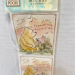 Michel and Company Disney Classic Pooh Acid Free Stickers Pack of 6 NOS
