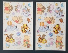 Vintage «Winnie the Pooh and Friends» Variety Lot of 14 Sticker Sheets – Used