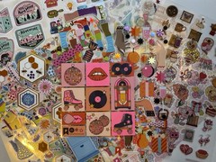 Fun Sticker Set, Lot Of 22 Sheets, Pipsticks And Stickiiclub