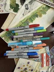 Huge Lot of Scrapbooking Art Supplies Mixed Lot Stickers Tools Paper & More