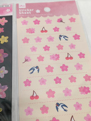 Japanese Style Washi Stickers Set of 4 Sakura Plum Daiso Japan Cute Stationery
