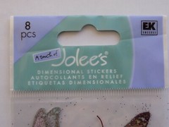 Lot of 2 A Touch of Jolee’s Dimensional Stickers BUTTERFILES & FISH CORAL NEW