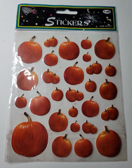 Nicole Quality Value Stickers One Sheet STK369 Pumpkins Pumpkin Fall Halloween