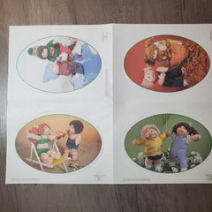Vintage 1984 Cabbage Patch Kids Gummed Stickers Near/Incomplete Sheets Current