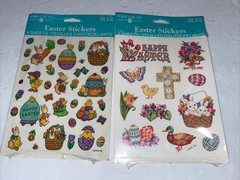 Forget Me Not American Greetings Easter Stickers Eggs Bunny Chicks Vintage
