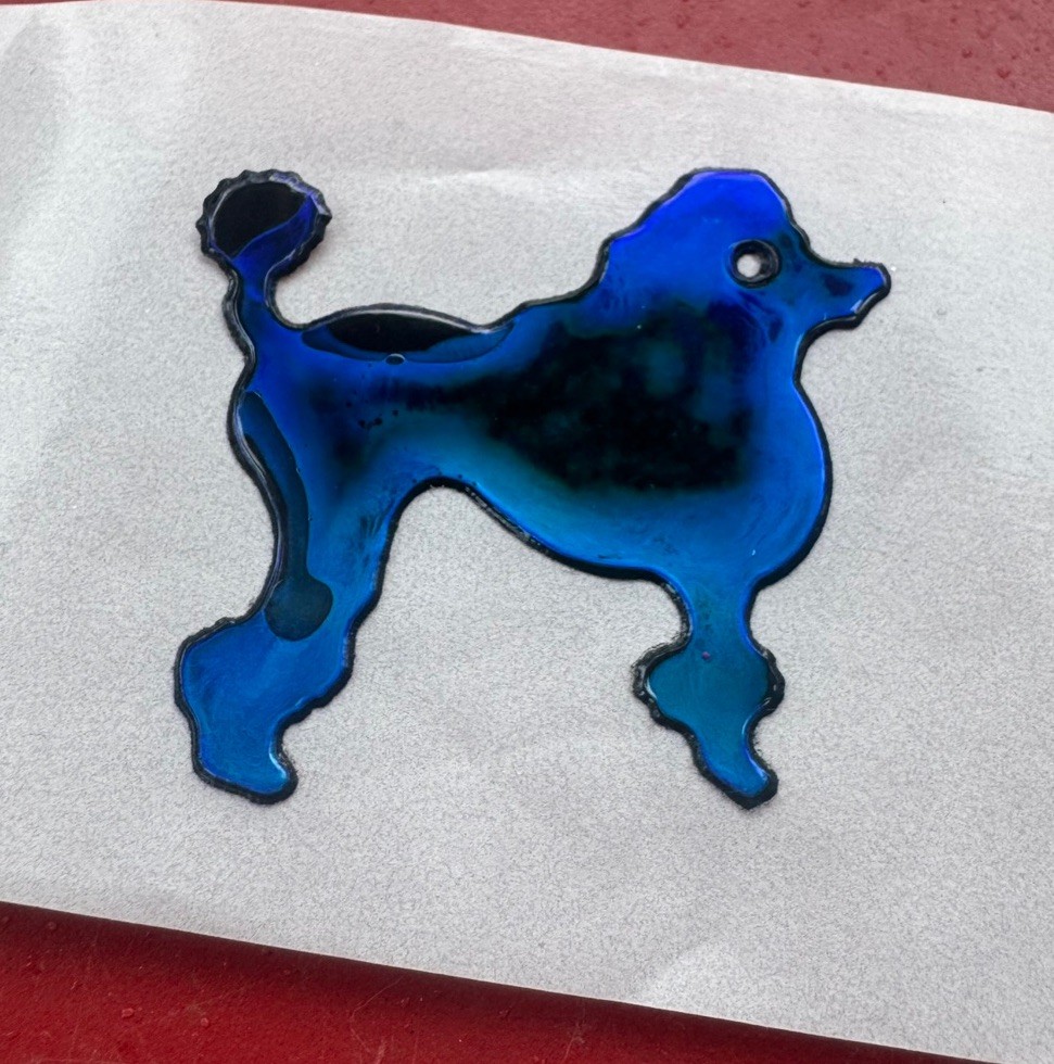 Rare Vintage 80s Mystik Oilies Oilie Oily Poodle Dog Touch Sticker 1980s Rare