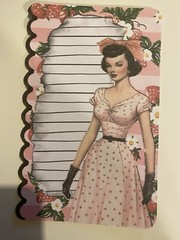 2 mid-century, ladies, junk journal, large tags or large cards￼