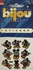 PRISMATIC MICKEY MOUSE Stickers(9pcs)Disney•Cartoon Character•Card Making•