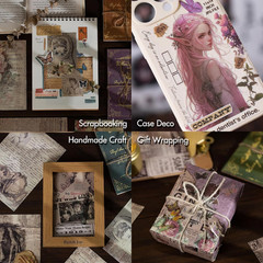 Vintage Scrapbook Stickers and Ephemera Pack – Pre Cut Design Scrapbooking Suppl
