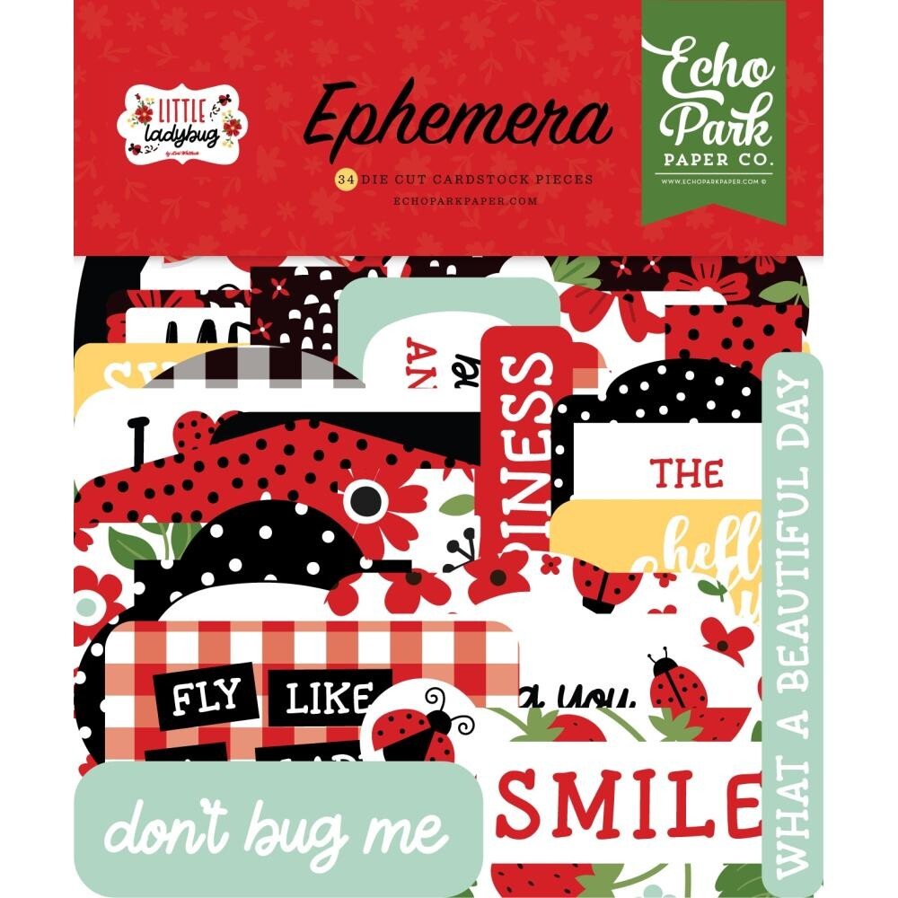 Crafts EP Die Cuts Little Lady Bug Sending Bugs & Kisses Lady Luck Fantastic Fly