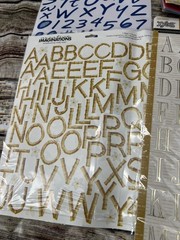 Lot of 8 Packages of Scrapbooking Letter Stickers – Variety of Styles and Brands