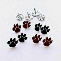 ANIMAL PRINT SCRAPBOOKING DECORATIVE BRADS EYELET OUTLET 8 PCS 2 COLORS