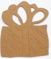 (4) PRESENTS – Birthday Christmas Gift Bare Chipboard Die Cuts – 3 1/4″ x 3 3/4″