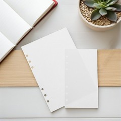 80Pcs Reusable Sticker Storage Binder Sheets Double Sided White Paper for Crafts